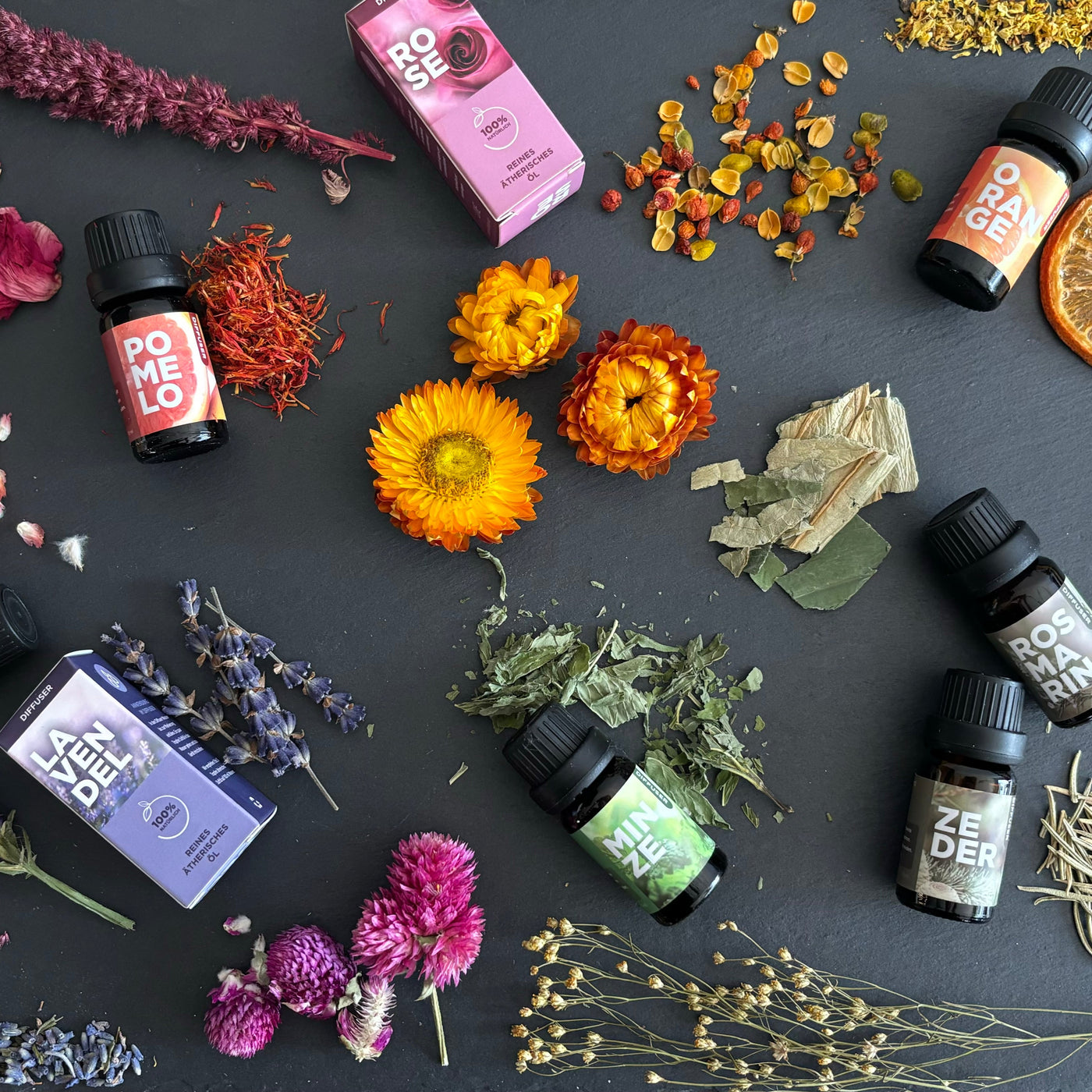 12er Pack Duftöle ätherische Öle naturrein Aromatherapie Diffuser Wellness
